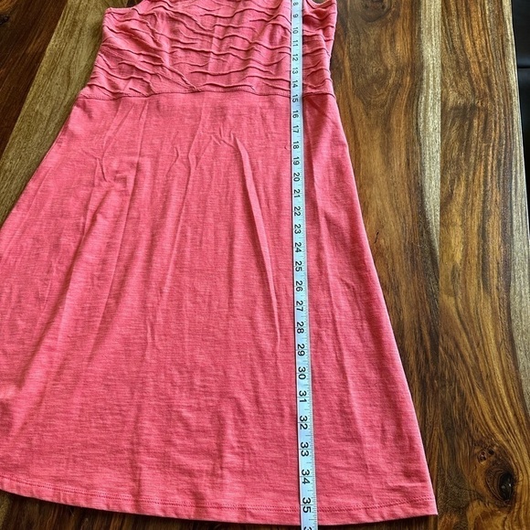 Toad and Co Dress Size S Coral Sleeveless Sundress Bright Happy Cotton Organic - Picture 7 of 8